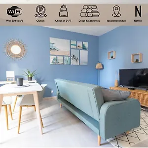 Cosy T2 Renove, Proche Centre-ville-fibre/netflix Appartement Montluçon